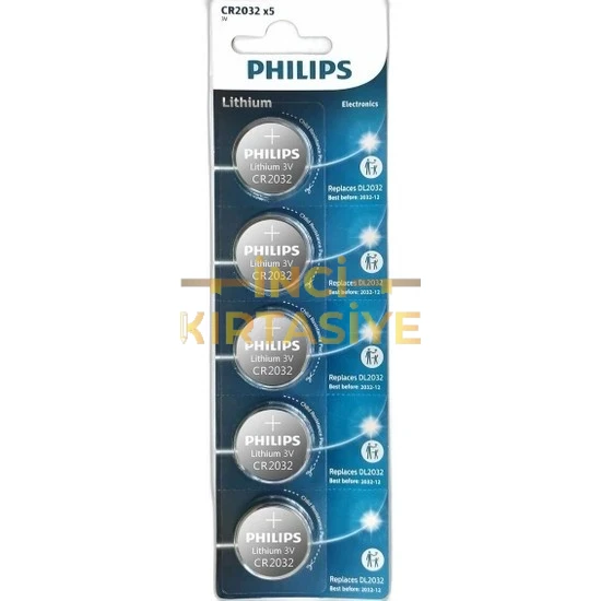 PHILIPS LITHIUM CR2032 3V 5LI