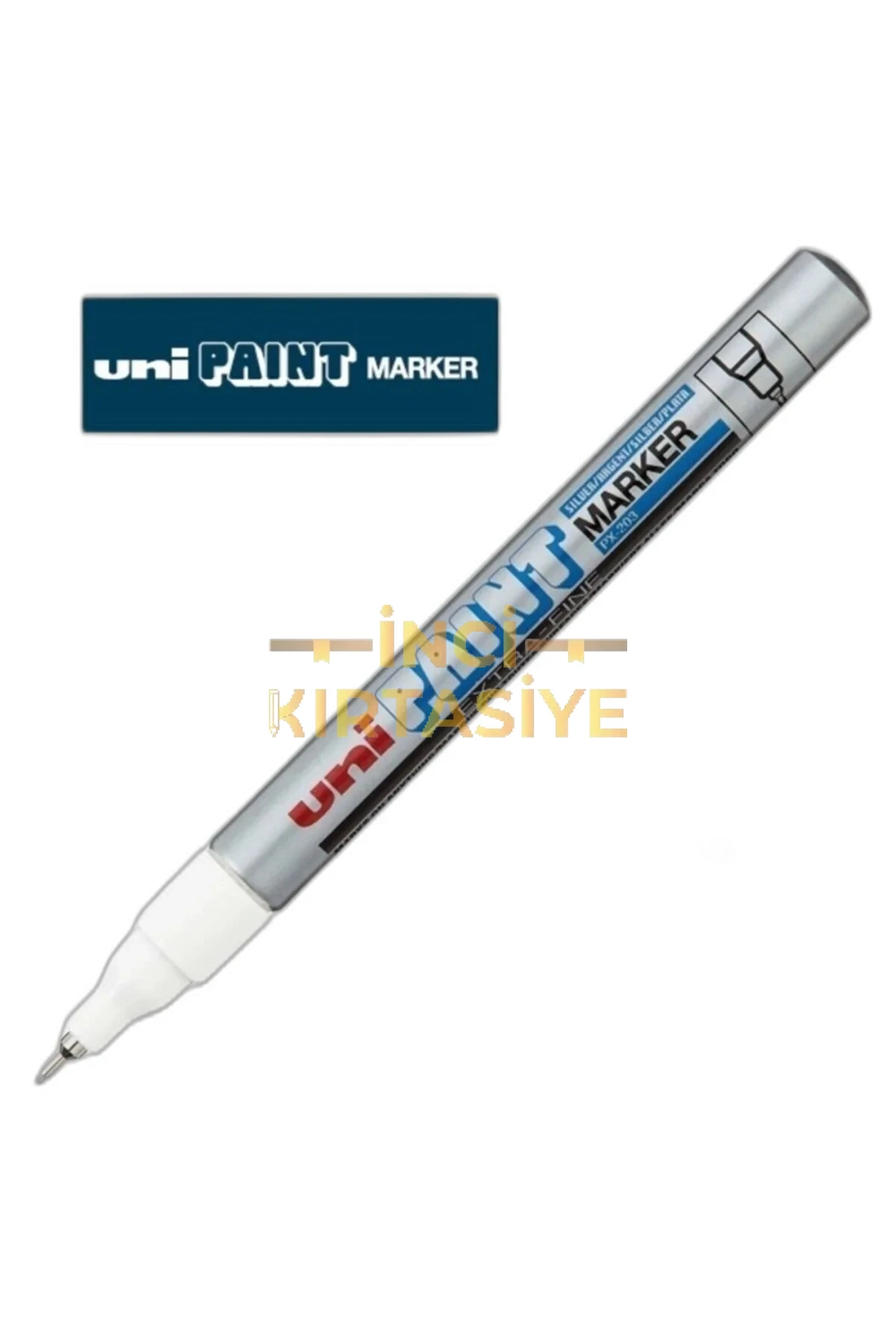 UNİ PAINT MARKER 0.8 BOYAMA MARKÖRÜ GÜMÜŞ