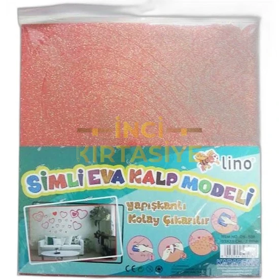 LİNO SİMLİ EVA KALP MODELİ 33X35 CM. 2 RENK