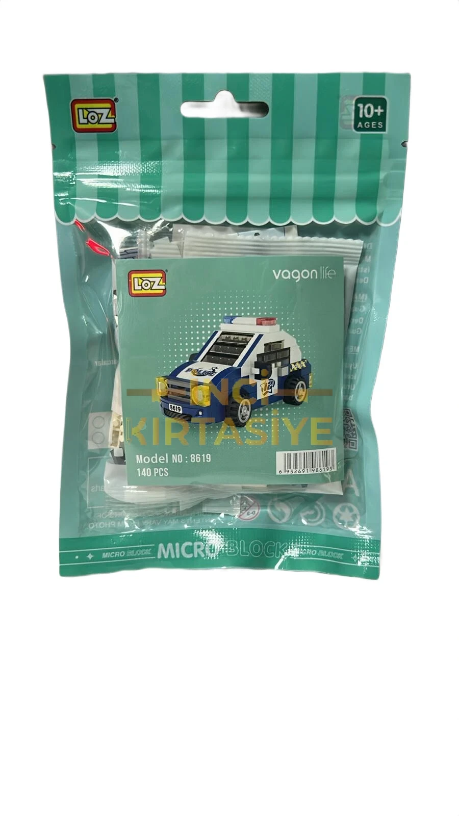 LOZ POLİS ARABASI BLOCK OYUNCAK MİNİ POŞET 140 PARÇA