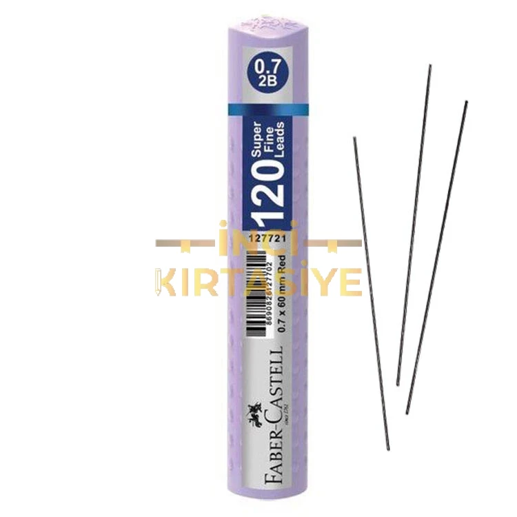 FABER-CASTELL GRIP MIN 0.7 2B 60MM,  PASTEL MOR