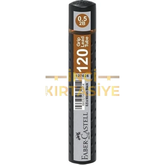 FABER CASTELL GRİP 0.5 2B 60 MM MİN 120 Lİ SİYAH