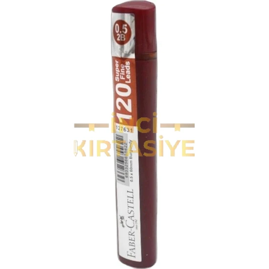 FABER CASTELL GRİP 0.5 2B 60 MM MİN 120 Lİ BORDO