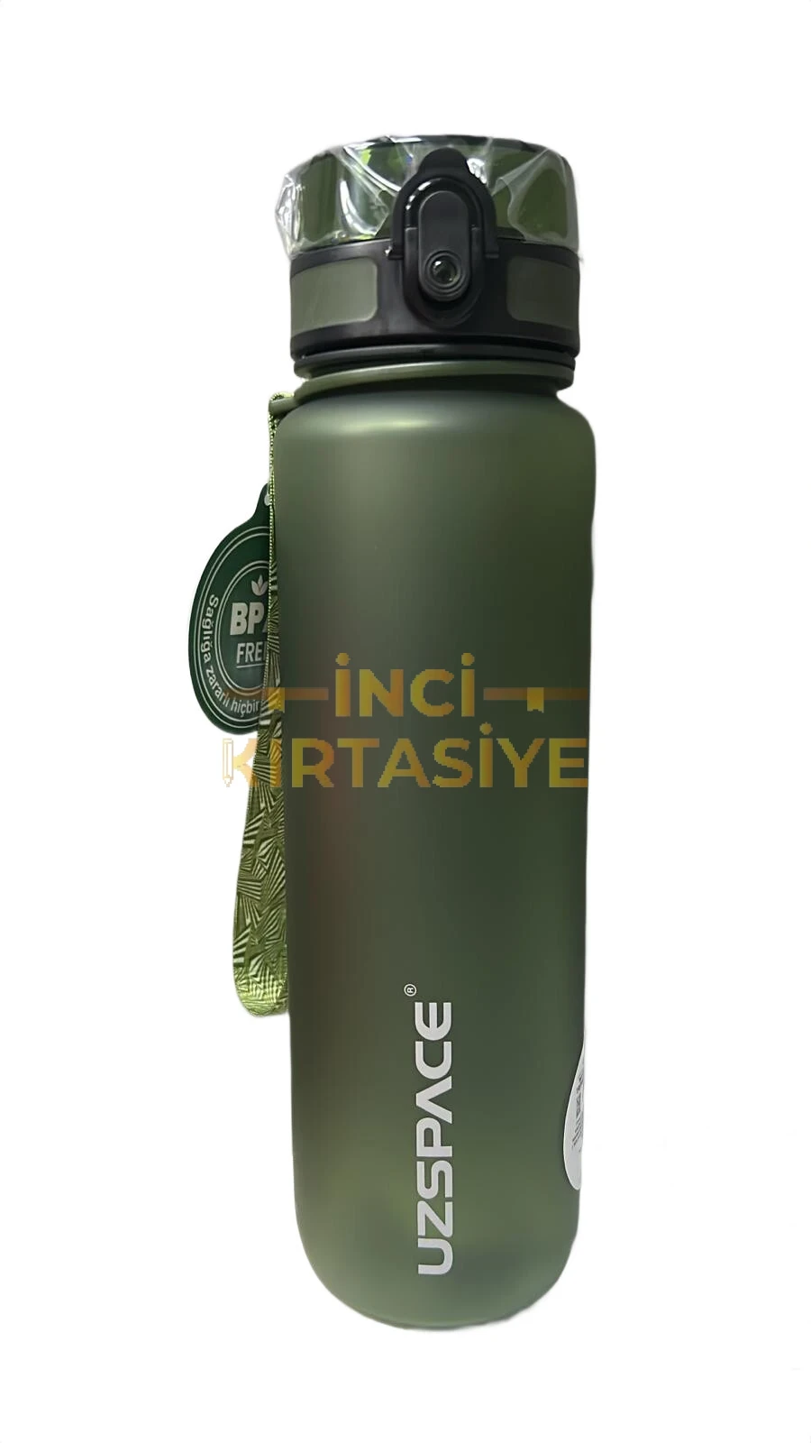 UZSPACE 1000 ML SOFT-TOUCH TRİTAN SU MATARASI YEŞİL