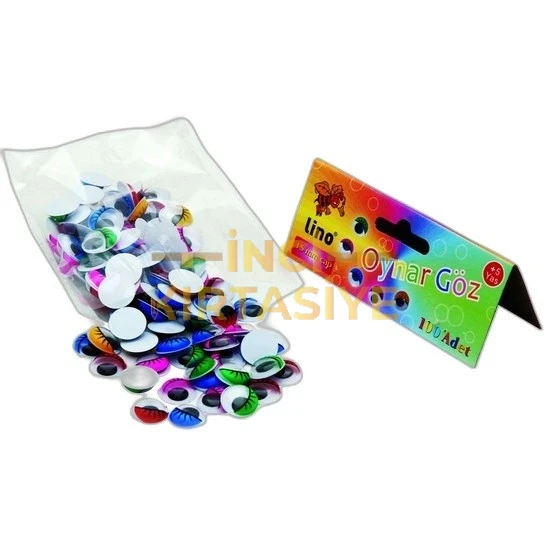 LİNO OYNAR GÖZ 15 MM. RENKLİ 100'LÜ