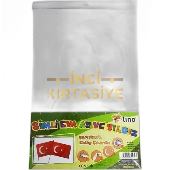 LİNO SİMLİ EVA AY VE YILDIZ  40X60 CM. 2 ADET