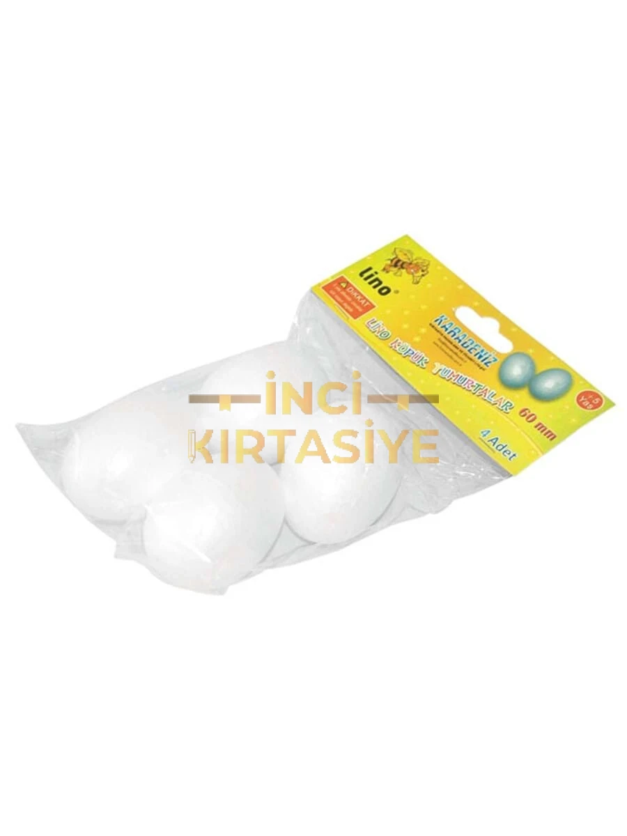 LİNO KÖPÜK YUMURTALAR 4'LÜ 60 MM.