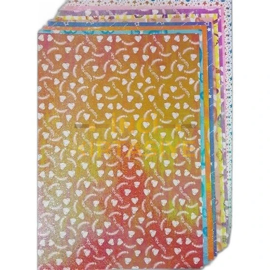 LİNO YANARDÖNER DESENLİ ELİŞİ KAĞIDI 6 DESEN 10'LU(23X33 CM)