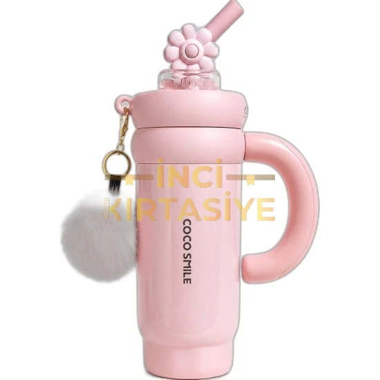 VAGONLİFE COCO SMİLE 950ML PEMBE ÇELİK TERMOS