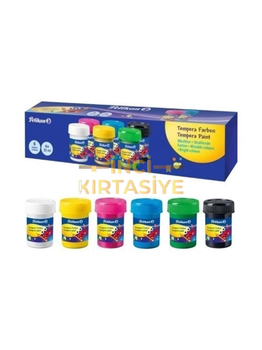 PELİKAN GUAJ BOYA 6 RENK (6*25=150 ML.)