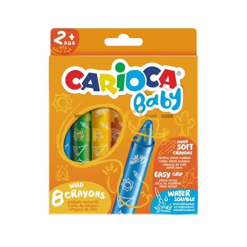 CARİOCA BEBEK PASTEL BOYA 8'Lİ 2+ YAŞ