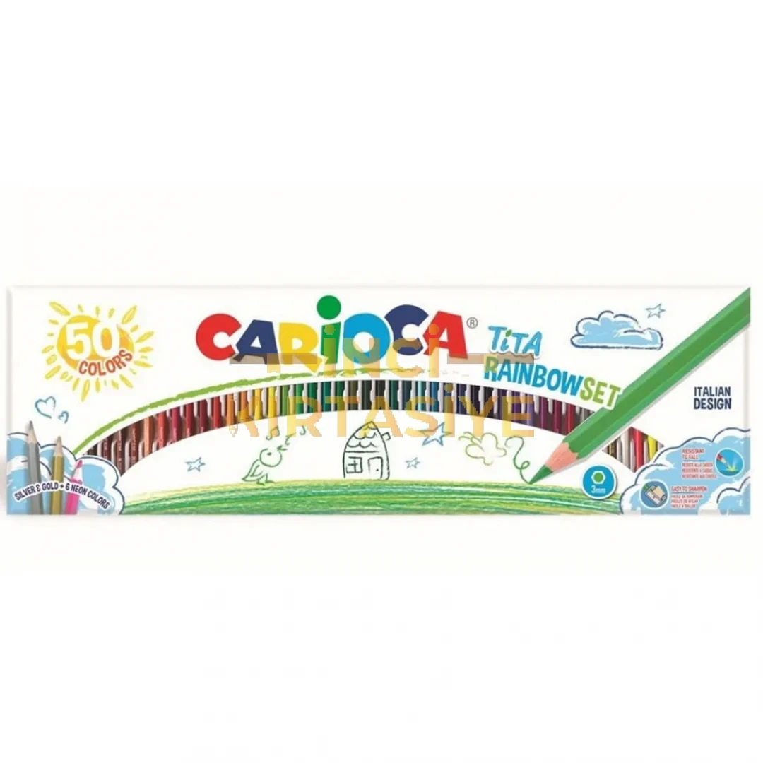 TİTA KURU BOYA KALEMİ GÖKKUŞAĞI SET 50'Lİ
