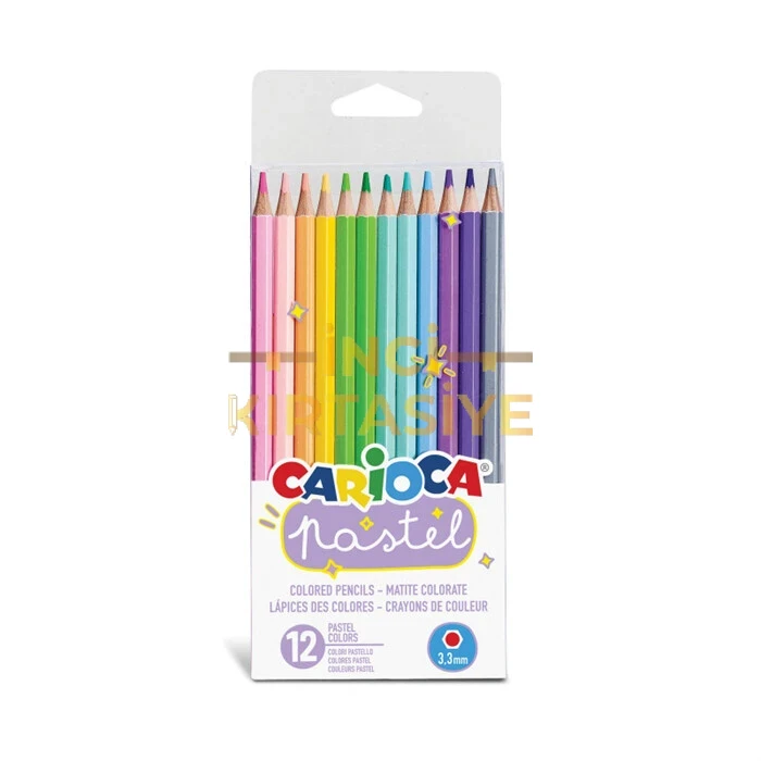 CARİOCA PASTEL RENK KURU BOYA KALEMİ 12'Lİ