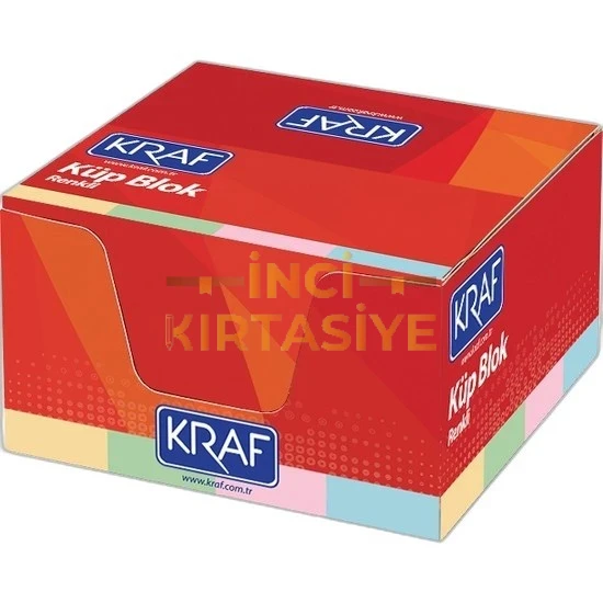 KRAFT 8X8CM KÜP BLOKNOT RENKLİ