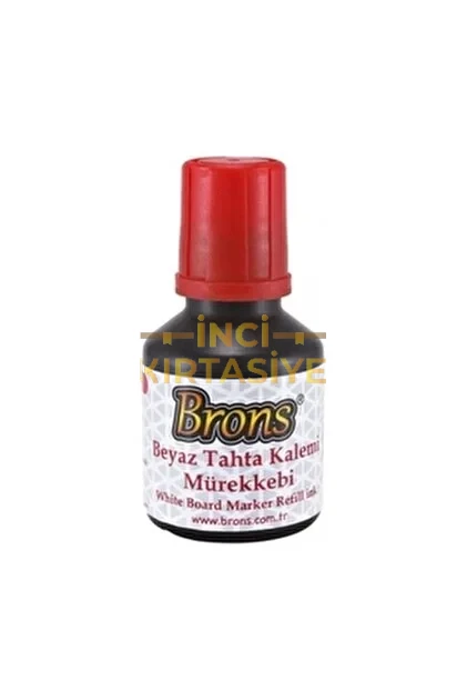 BRONS TAHTA KALEMİ MUREKKEBİ -KIRMIZI 30CC.