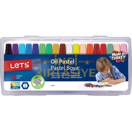 LETS 18Lİ KUTULU PASTEL BOYA