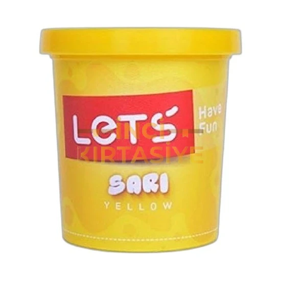 LETS TEK RENK  OYUN HAMURU SARI 150 GR.