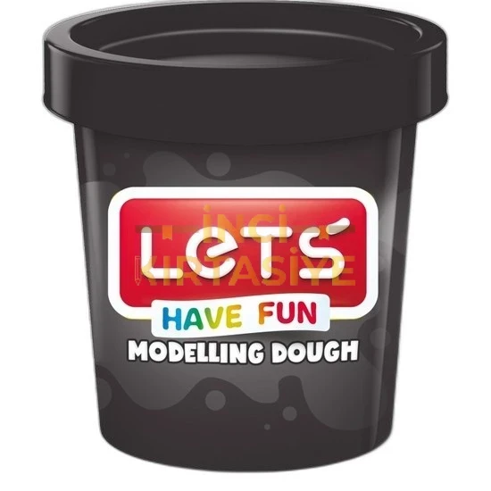 LETS TEK RENK  OYUN HAMURU SİYAH 150 GR.