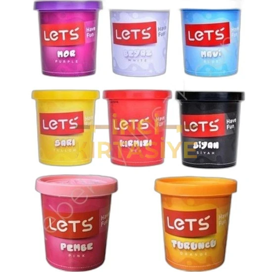 LETS TEK RENK  OYUN HAMURU GRİ 150 GR.