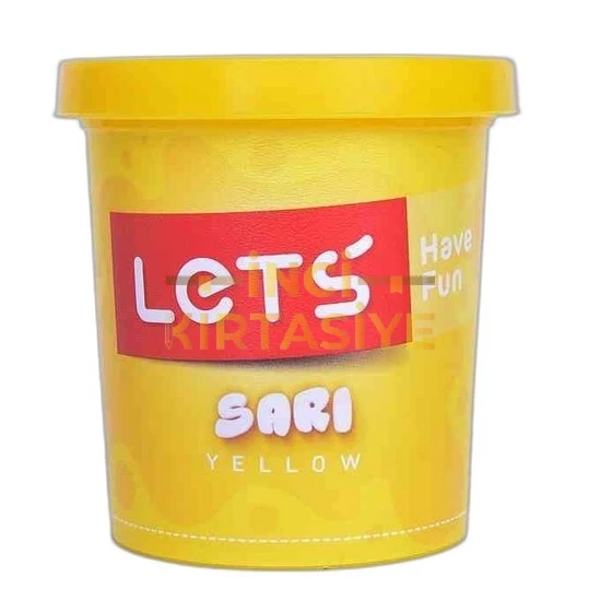 LETS TEK RENK  OYUN HAMURU NEON SARI 150 GR.
