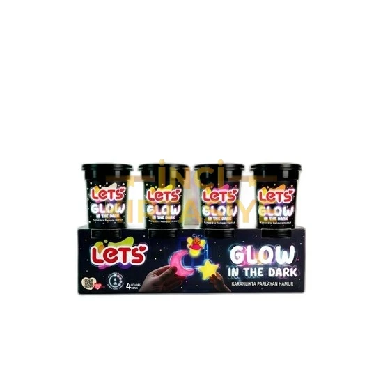 LETS L01001 OYUN HAMURU 4 RENK 440GR KARANLIKTA PARLAYAN