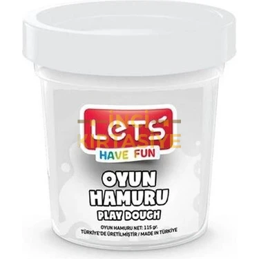 LETS OYUN HAMURU TEK RENK BEYAZ 115 GR