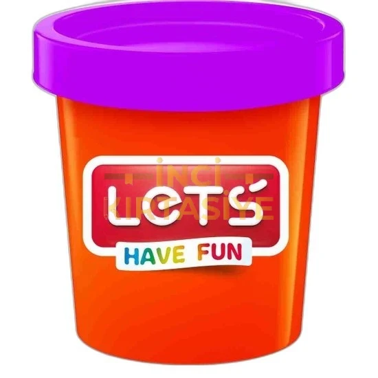 LETS TEK RENK  OYUN HAMURU MOR 115 GR. (ŞEFFAF BARDAK)