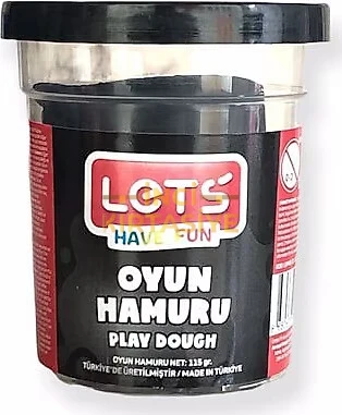 LETS OYUN HAMURU TEK RENK SİYAH 115 GR