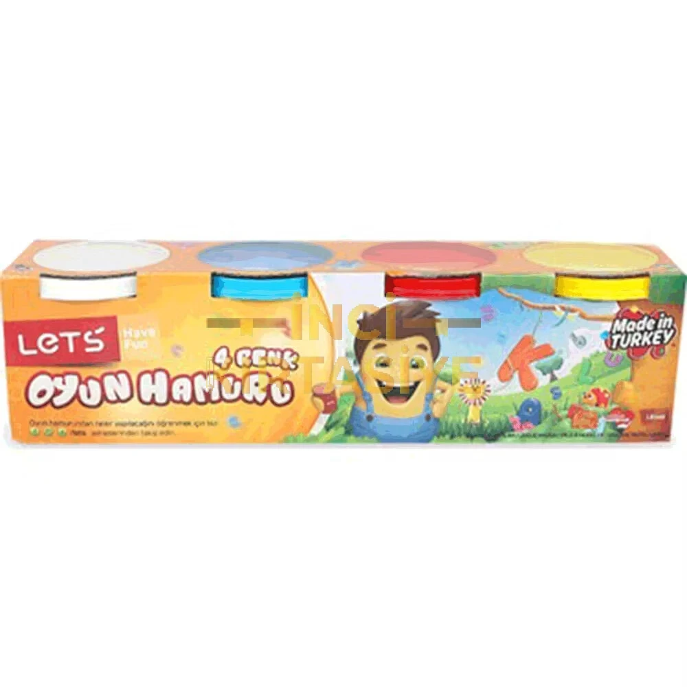 LETS OYUN HAMURU 12 PARÇA KALIPLI 4LÜ OYUN HAMURU