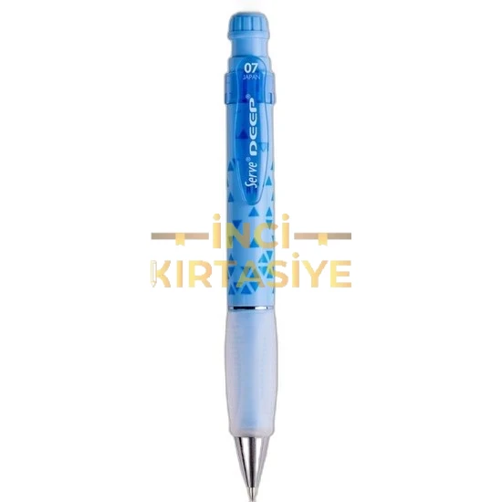 SERVE DEEP 0,7MM ÜÇGEN DESENLİ VERSATİL KALEM SKY BLUE