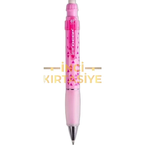 SERVE DEEP 0,7MM ÜÇGEN DESENLİ VERSATİL KALEM CANDY PİNK