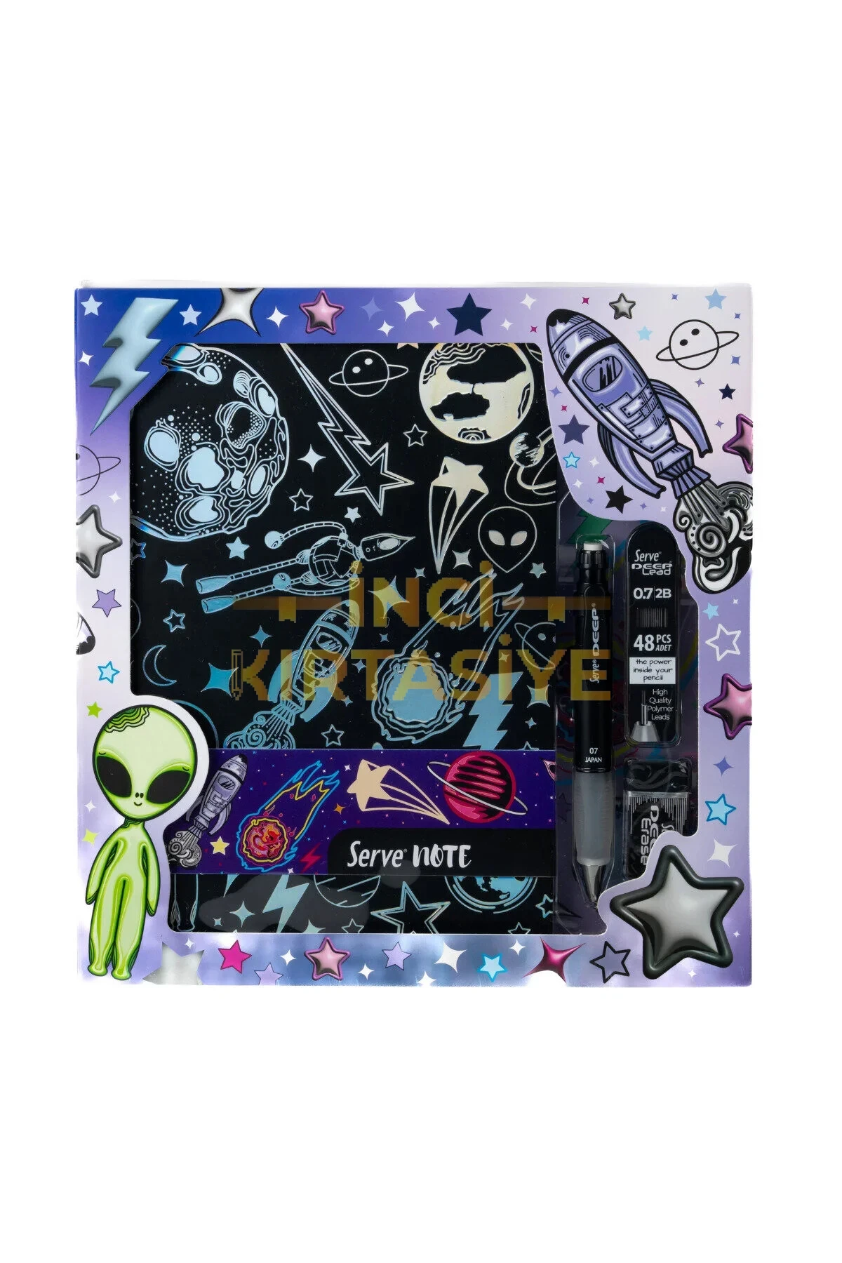 SERVE DEFTER VERSATİL KALEM UÇ SİLGİ SET