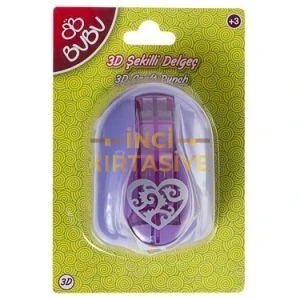 BU-BU ŞEKİLLİ 3D DELGEÇ KALP