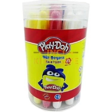 PLAY-DOH YÜZ BOYASI 6 RENK 25 ADET