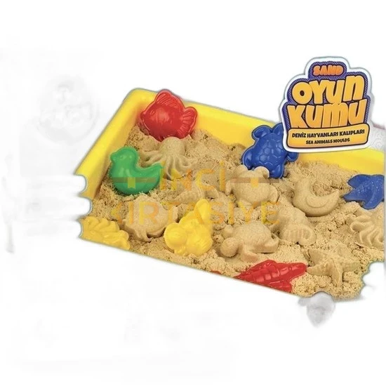 BU-BU OYUN KUMU BÜYÜK HAVUZLU DENİZ HAYVANLI KALIPLAR 1000 GR.