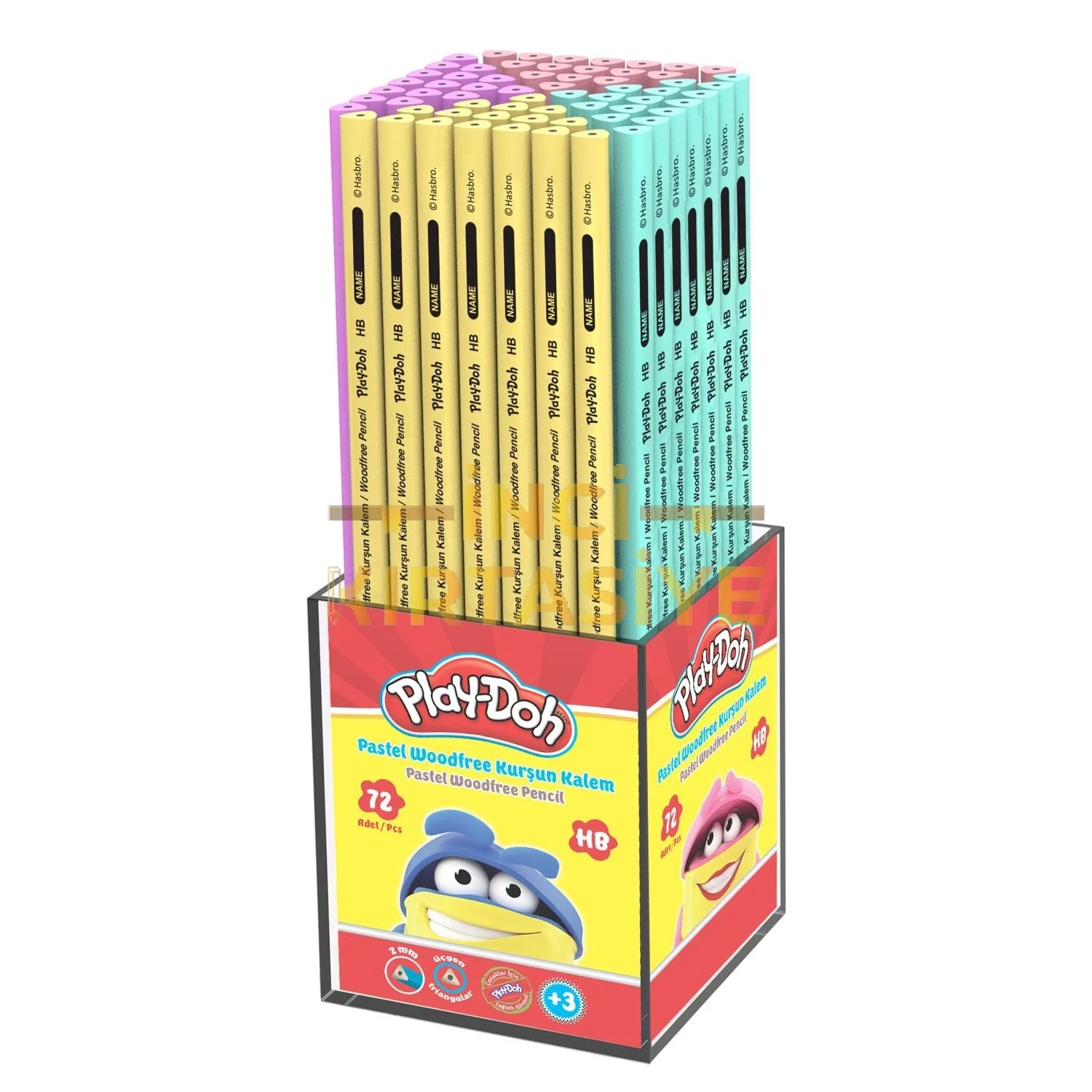 PLAY-DOH WOODFREE KURŞUN KALEM PASTEL
