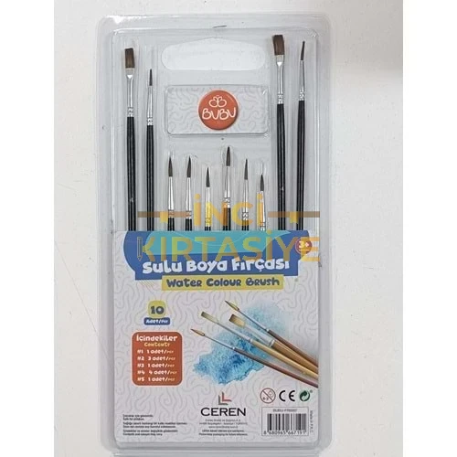 BU-BU SULUBOYA FIRÇA SETİ 10'LU