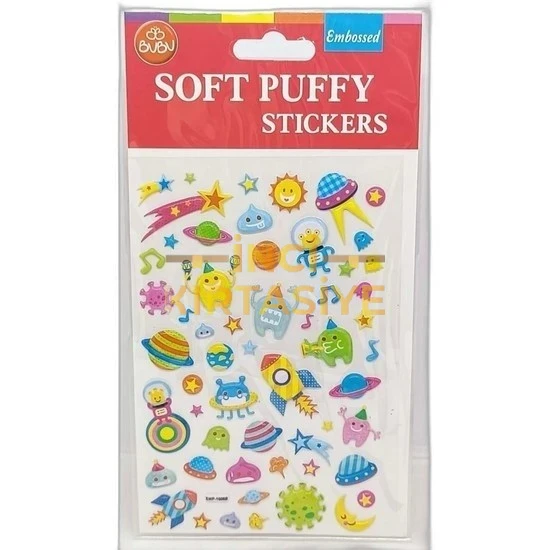 BU-BU SOFT PUFFY STICKERS SPACE 10,9X20,5