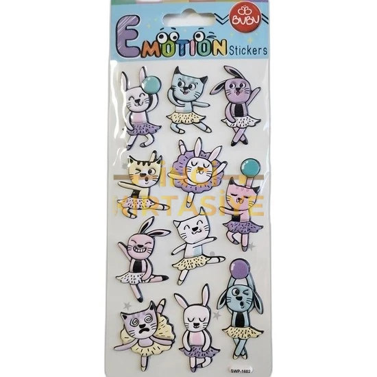 BU-BU EMOTIONS STICKERS CATS 9X21