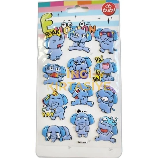 BU-BU EMOTIONS STICKERS ELEPHANTS 10,9X20,5