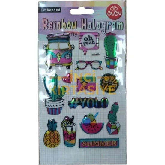 BU-BU PUFFY STICKERS SUMMER 20,5X11