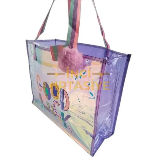 DREAM VEST SEFFAF HLGR.MOR GOOD LUCK BUYUK OMUZ CANTASI (U2029)