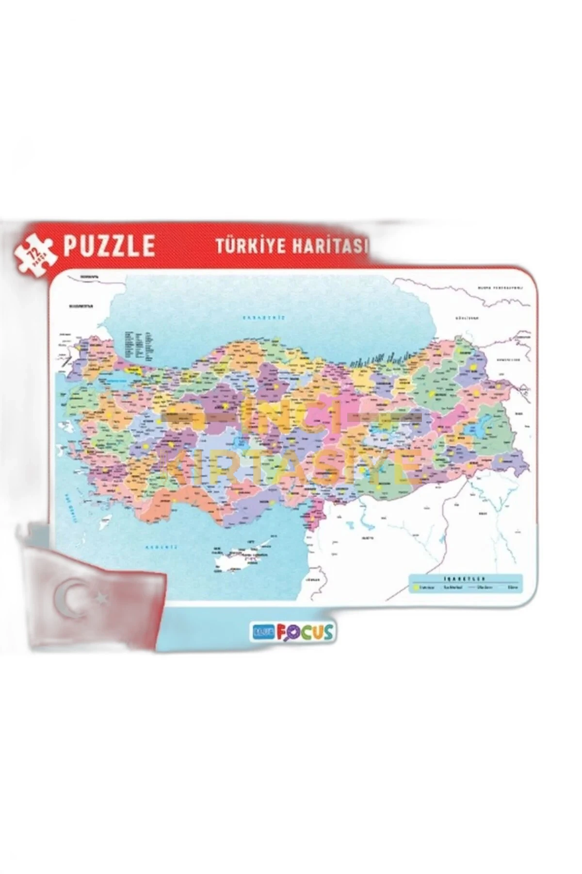 FOCUS TÜRKİYE HARİTASI 72 PARÇA