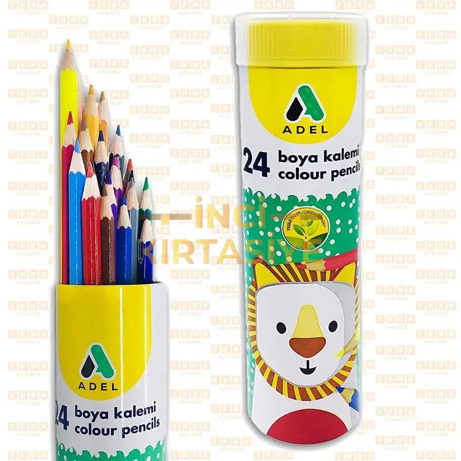 ADEL 24 RENK TÜP KURUBOYA KALEMİ