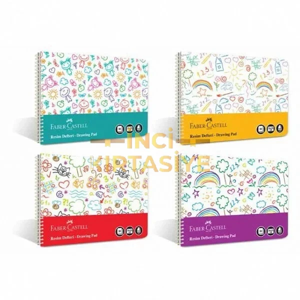 FABER CASTELL RESİM DEFTERİ EĞLENCELİ PP KAPAK 35X50 30 YP
