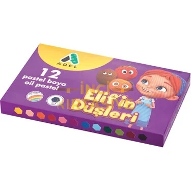 ELİFİN DÜŞLERİ 12 RENK PASTEL BOYA