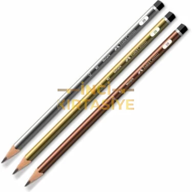 FABER-CASTELL MERCANLI METALİK 2B KURŞUN KALEM