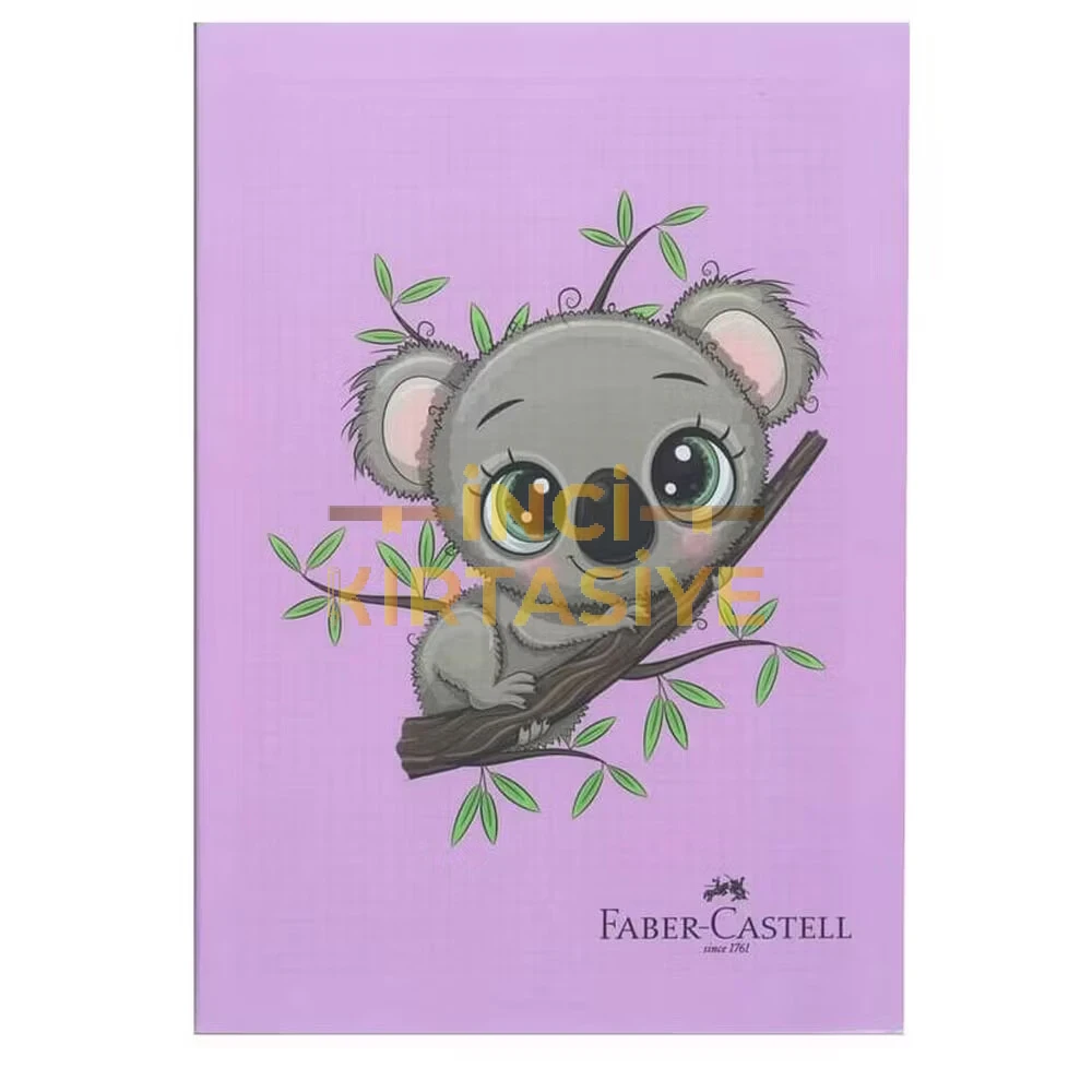 FABER-CASTELL A5 PP KOALA 80 YAPRAK KARELİ DEFTER