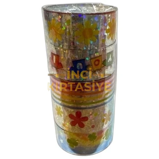 MİKRO BNT-1243 HOLOGRAMLI DESENLİ BANT 5LI X 12 PK (60 ADET)