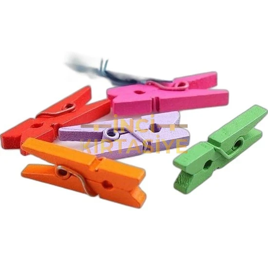 EMİNİŞ RENKLİ BÜYÜK AHŞAP MANDAL